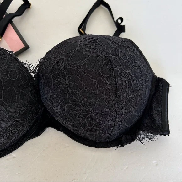 VICTORIAS SECRET VERY SEXY RING HARDWARE PUSH UP BRA SIZE 36C NWOT - Picture 4 of 16